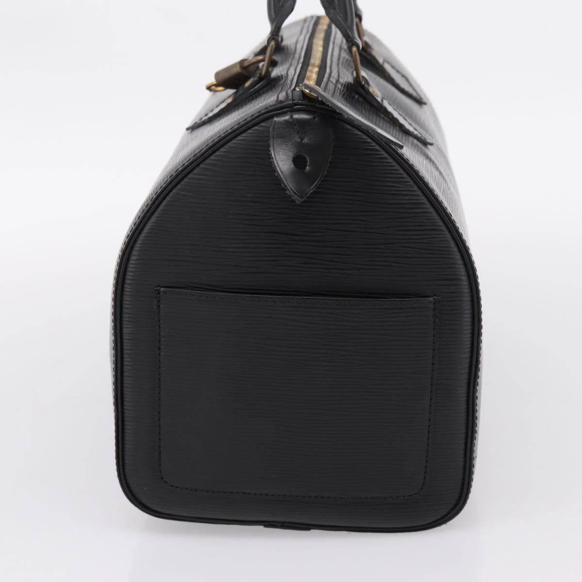 LOUIS VUITTON Epi Speedy 30 Hand Bag Noir Black M43002 LV Auth 208684V
