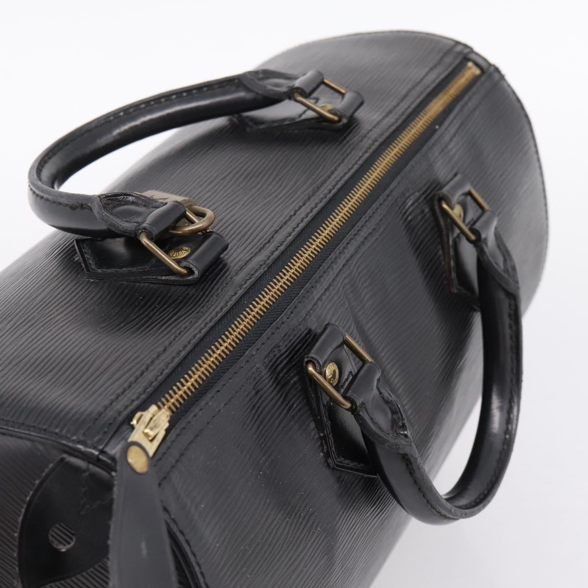LOUIS VUITTON Epi Speedy 30 Hand Bag Noir Black M43002 LV Auth 208684V