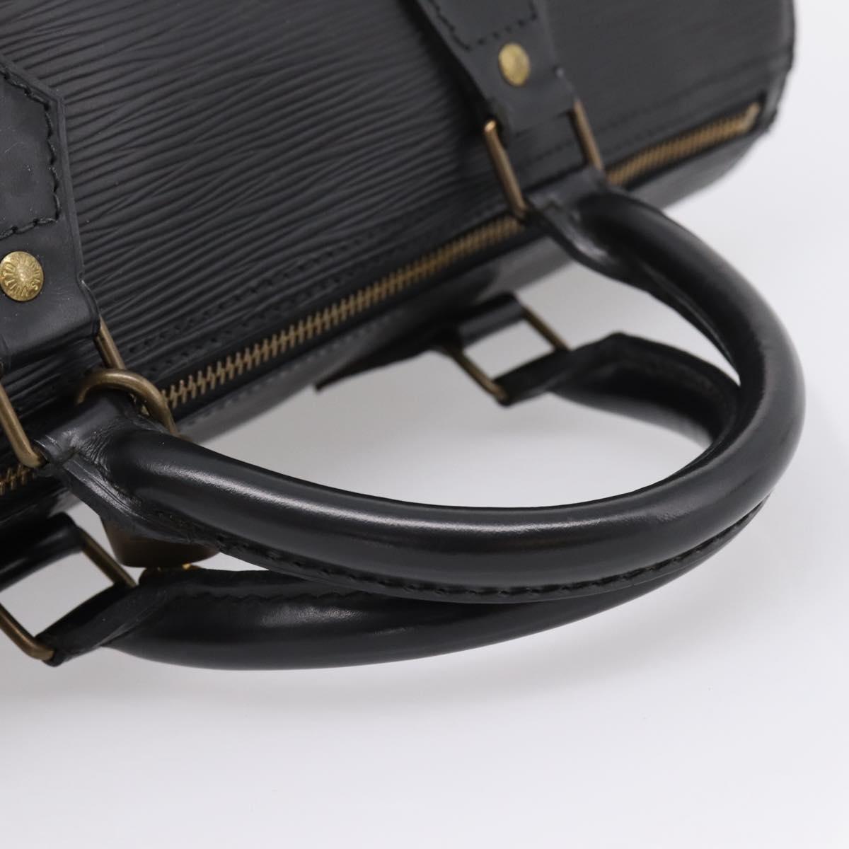 LOUIS VUITTON Epi Speedy 30 Hand Bag Noir Black M43002 LV Auth 208684V