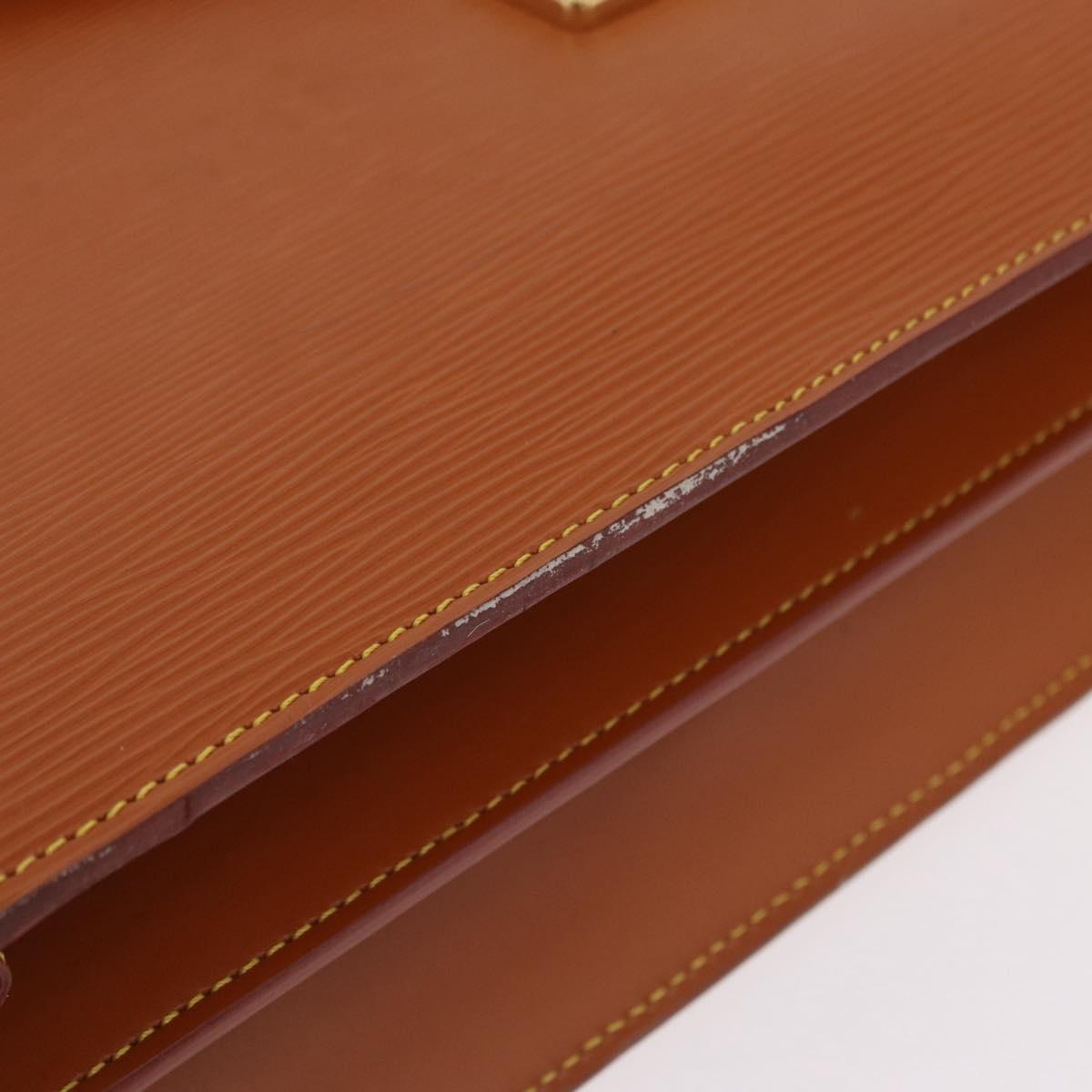 LOUIS VUITTON Epi Serviette Conseiller Briefcase Zipangu Gold M54428 Auth 208686