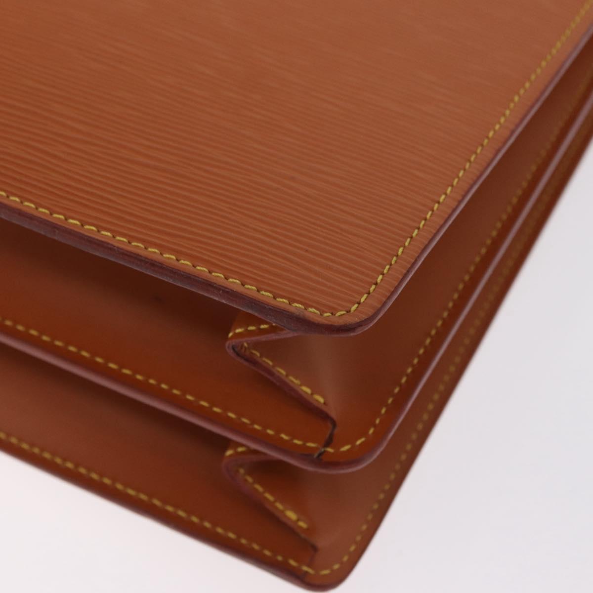 LOUIS VUITTON Epi Serviette Conseiller Briefcase Zipangu Gold M54428 Auth 208686