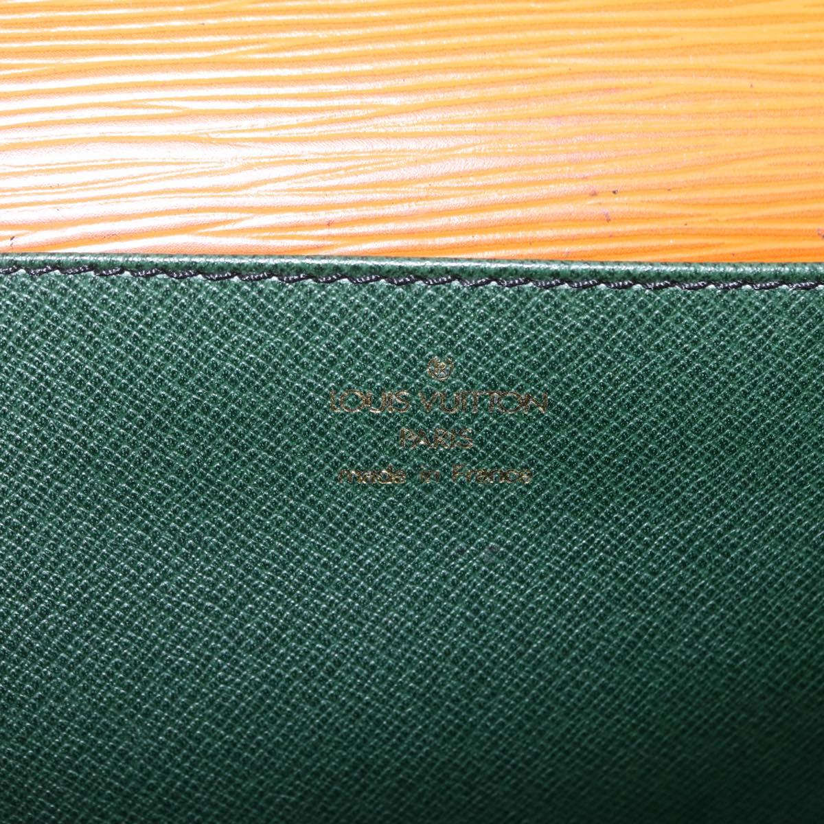 LOUIS VUITTON Epi Serviette Conseiller Briefcase Zipangu Gold M54428 Auth 208686