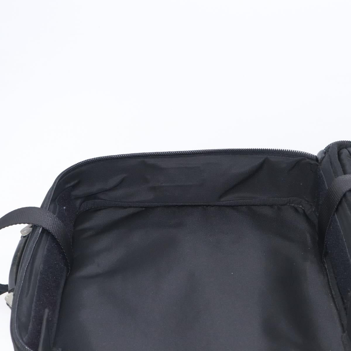 PRADA Business Bag Nylon 2way Black Silver Auth 208691A