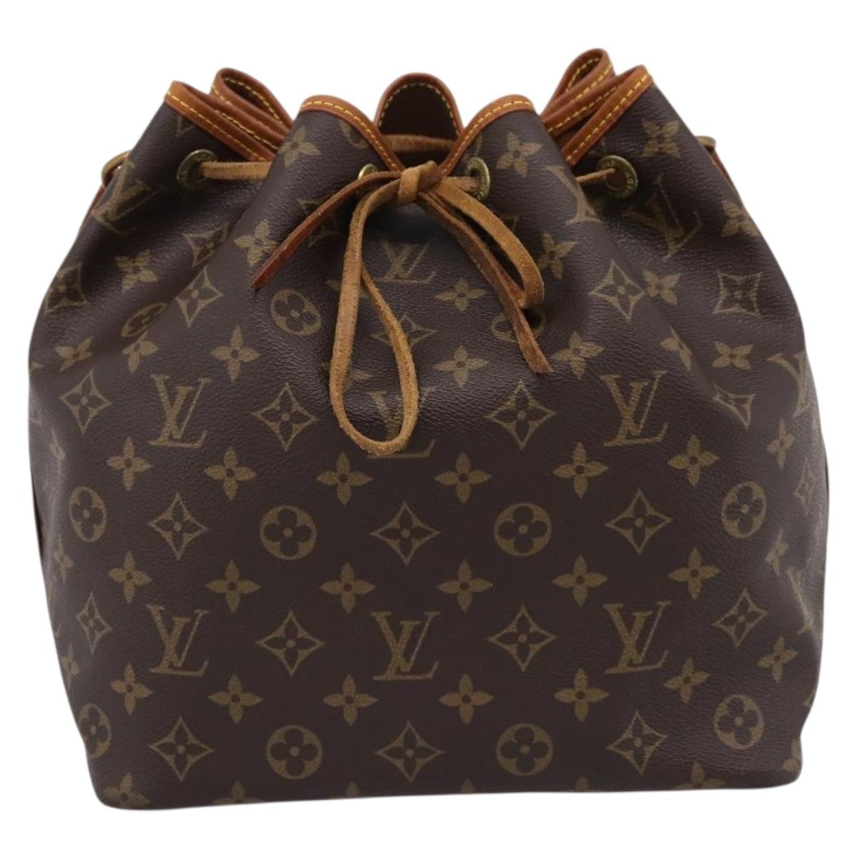 LOUIS VUITTON Monogram Petit Noe Shoulder Bag M42226 LV Auth 208703V