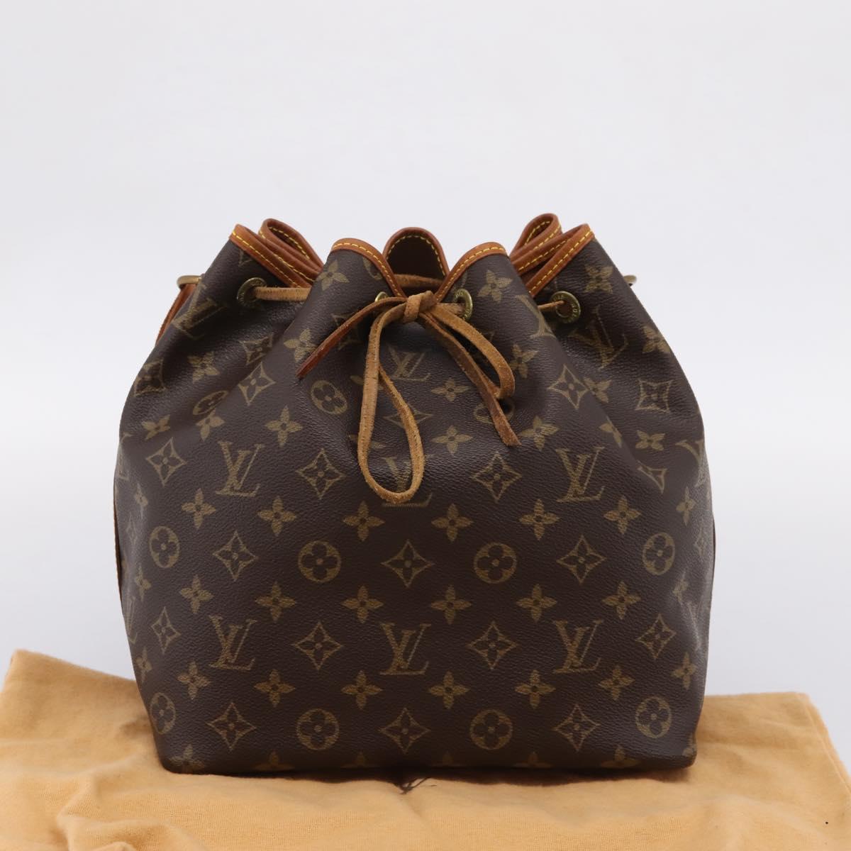 LOUIS VUITTON Monogram Petit Noe Shoulder Bag M42226 LV Auth 208703V