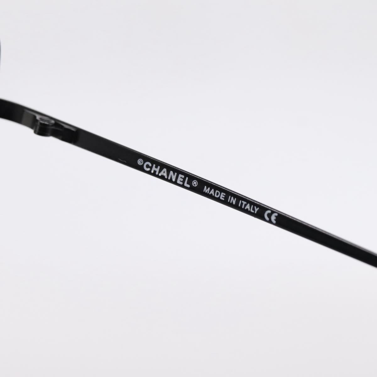 CHANEL Rimless Sunglasses plastic Black CC Auth 208714M