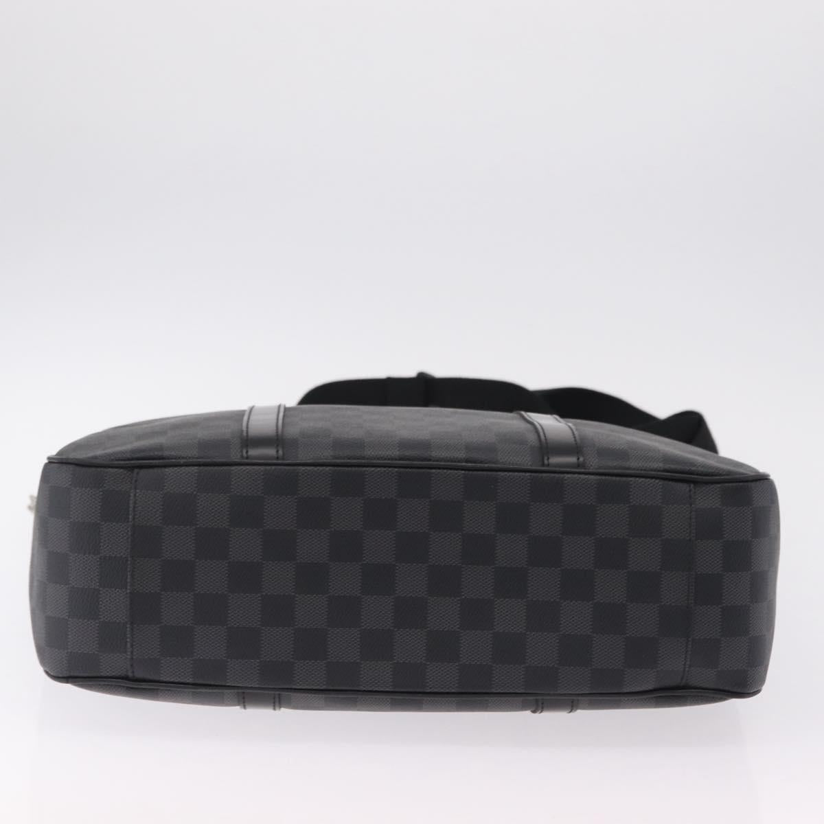 LOUIS VUITTON Damier Graphite Tadao Shoulder Bag 2way N51192 LV Auth 208724V