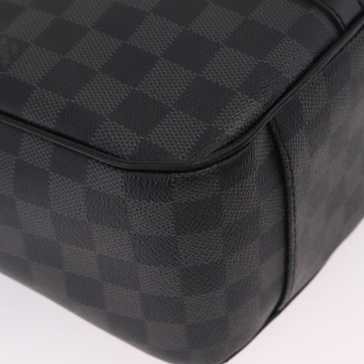 LOUIS VUITTON Damier Graphite Tadao Shoulder Bag 2way N51192 LV Auth 208724V