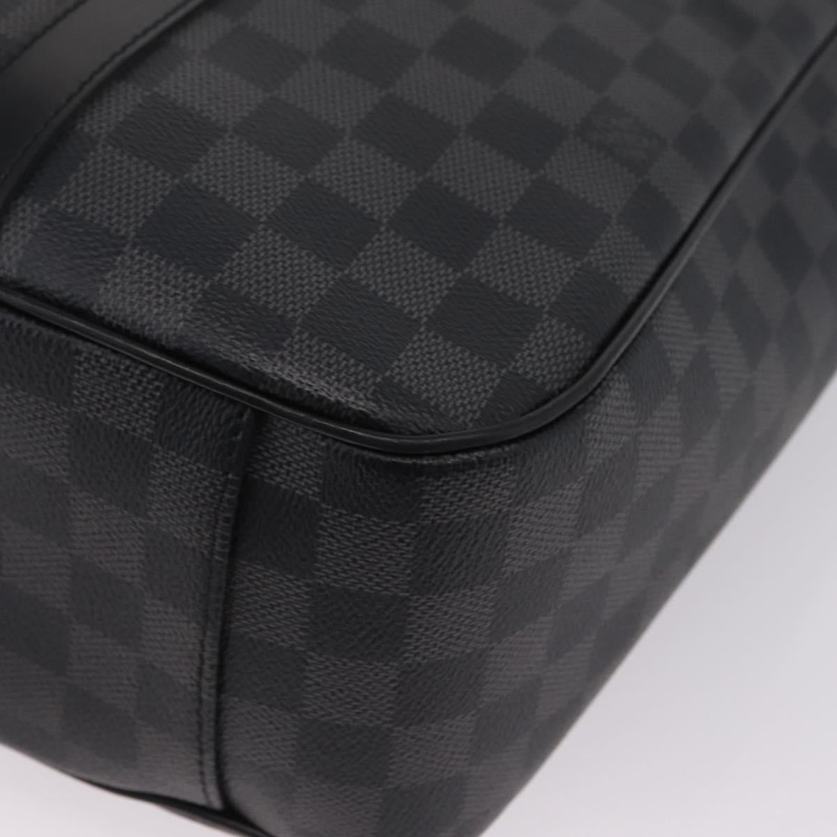 LOUIS VUITTON Damier Graphite Tadao Shoulder Bag 2way N51192 LV Auth 208724V
