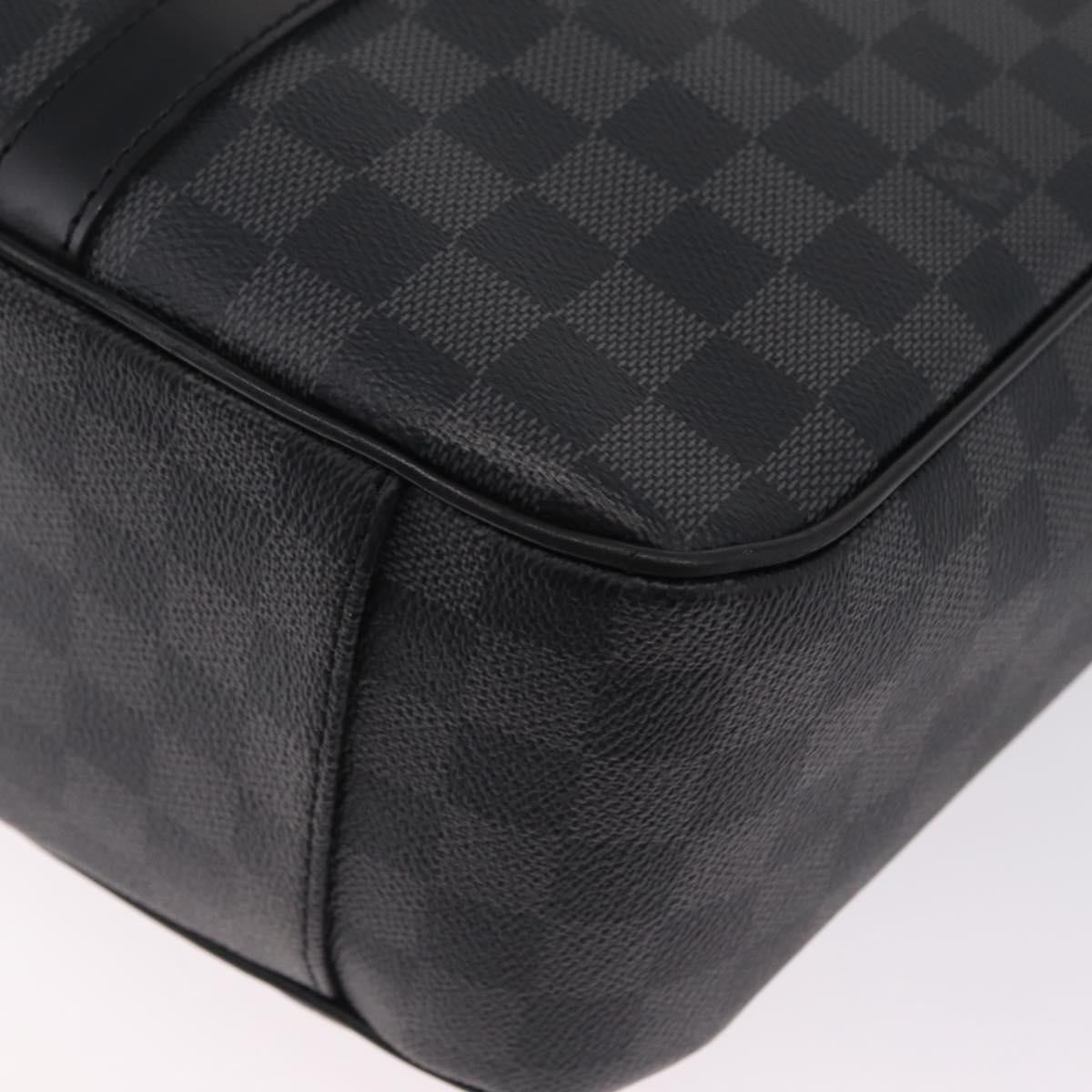 LOUIS VUITTON Damier Graphite Tadao Shoulder Bag 2way N51192 LV Auth 208724V