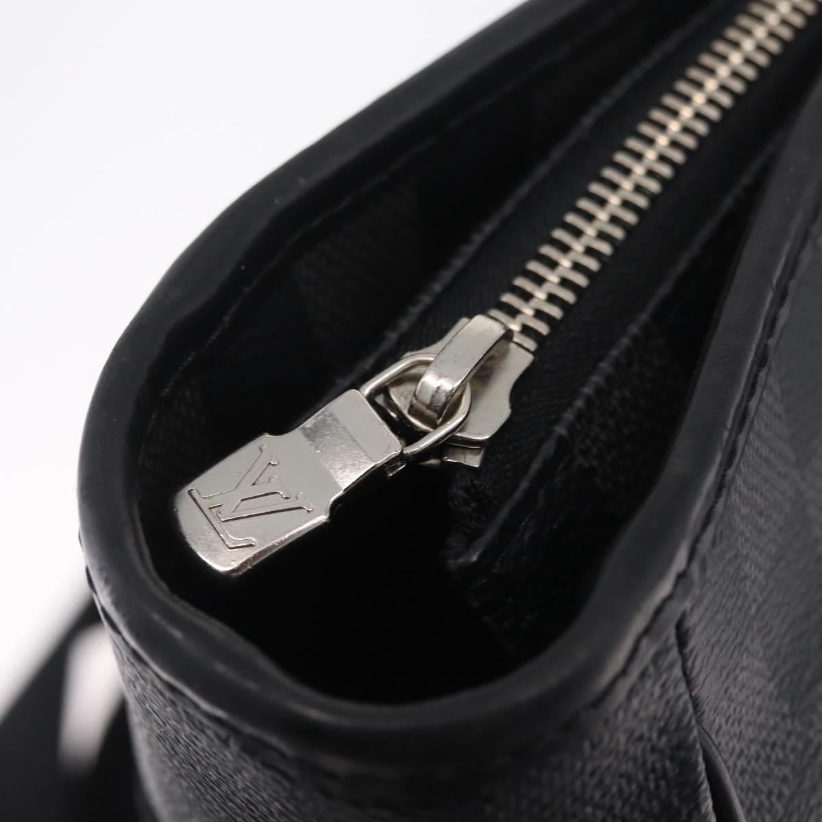 LOUIS VUITTON Damier Graphite Tadao Shoulder Bag 2way N51192 LV Auth 208724V
