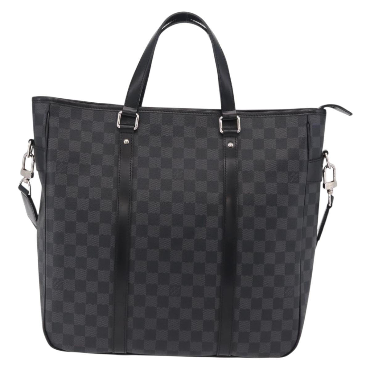 LOUIS VUITTON Damier Graphite Tadao Shoulder Bag 2way N51192 LV Auth 208724V