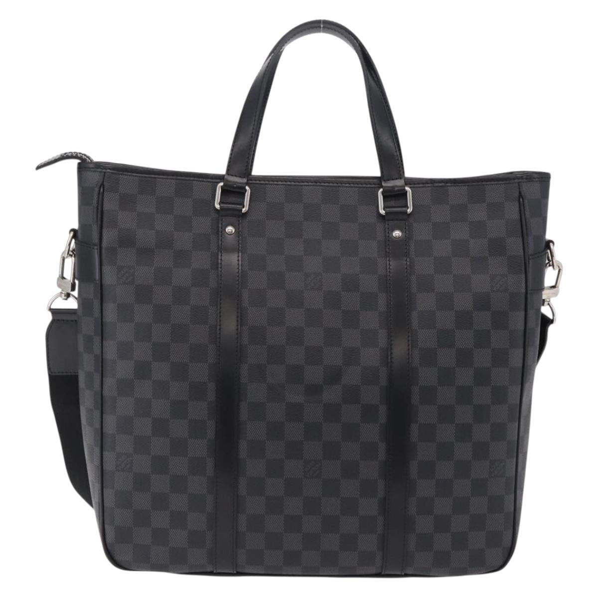 LOUIS VUITTON Damier Graphite Tadao Shoulder Bag 2way N51192 LV Auth 208724V