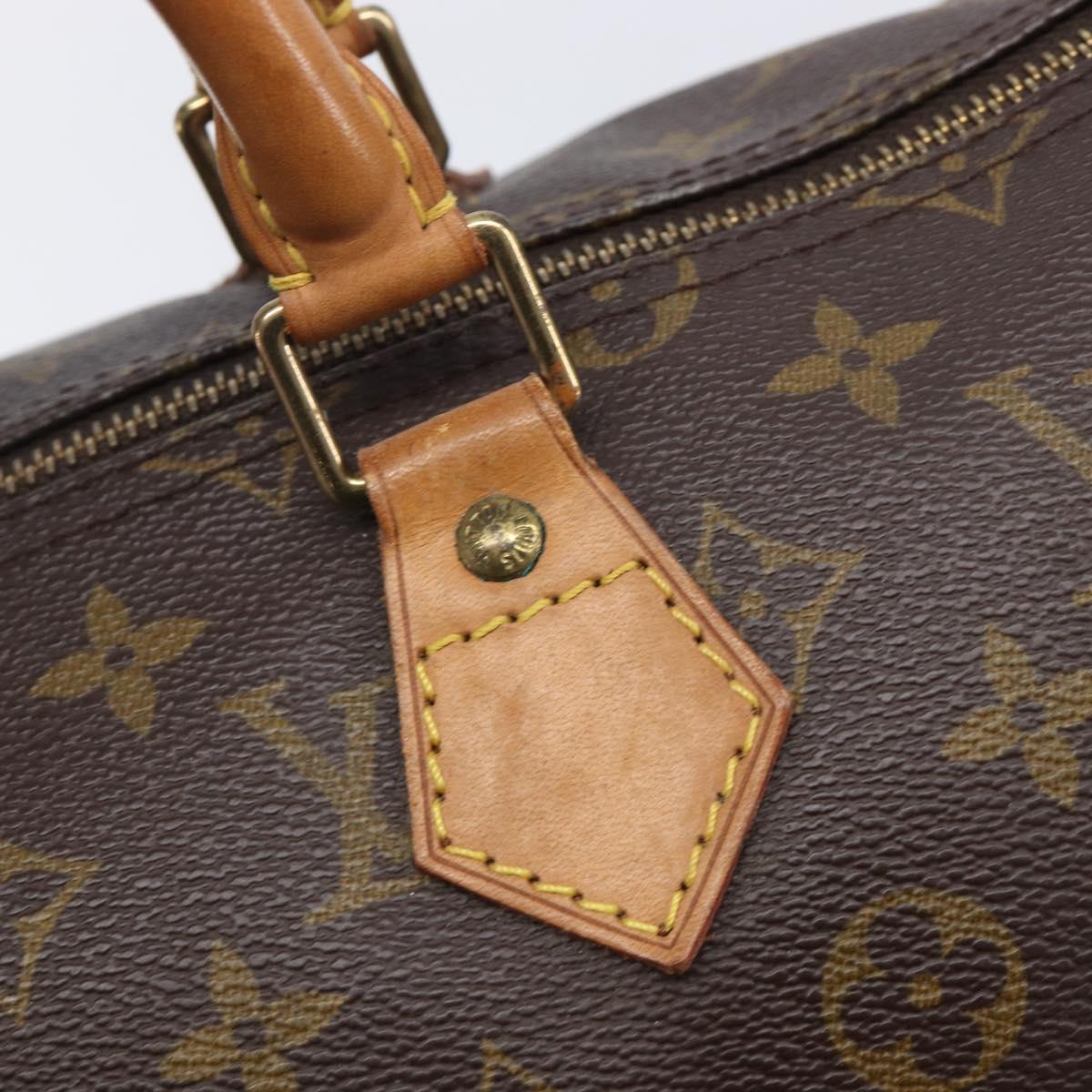 LOUIS VUITTON Monogram Speedy 35 Hand Bag M41524 LV Auth 208727