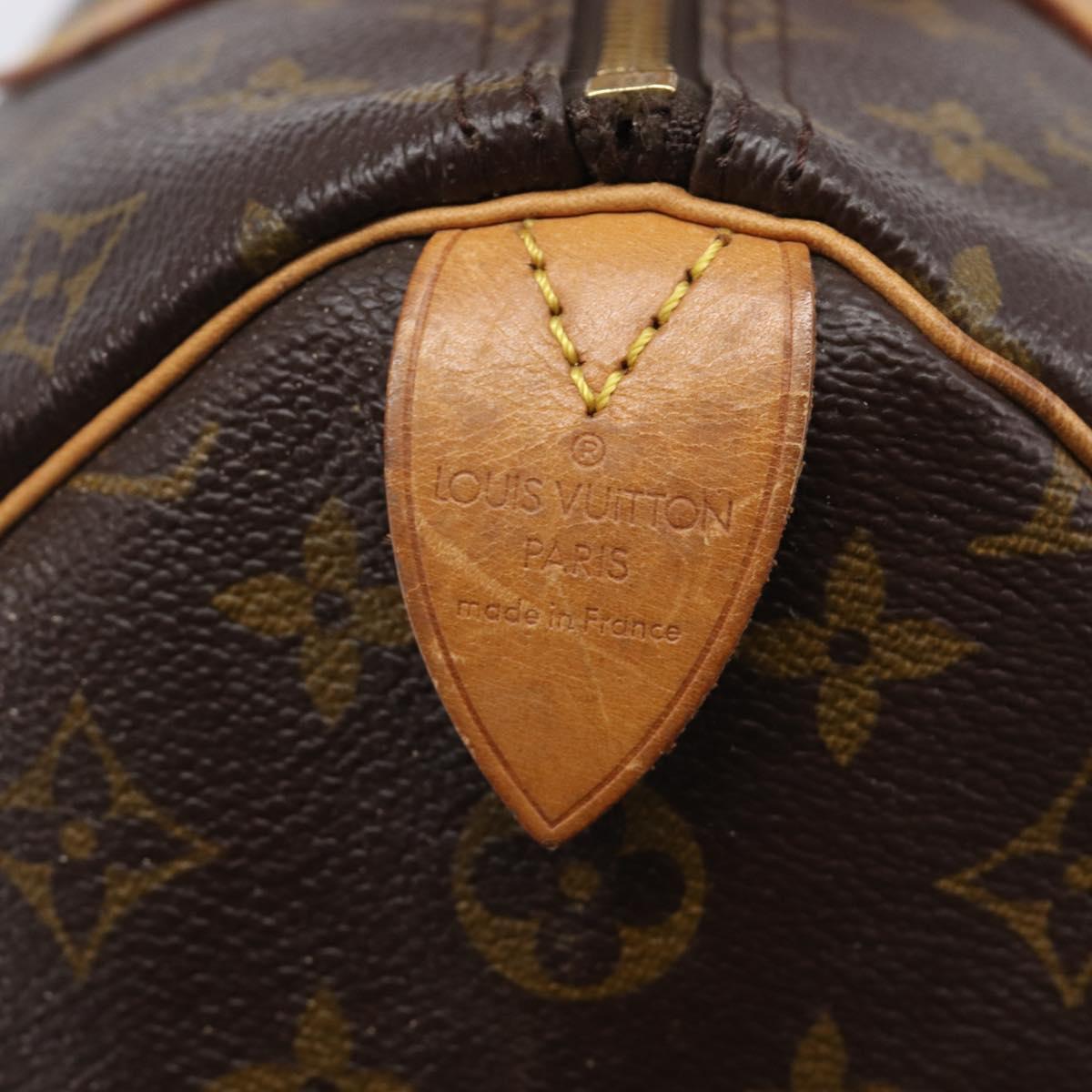 LOUIS VUITTON Monogram Speedy 35 Hand Bag M41524 LV Auth 208727