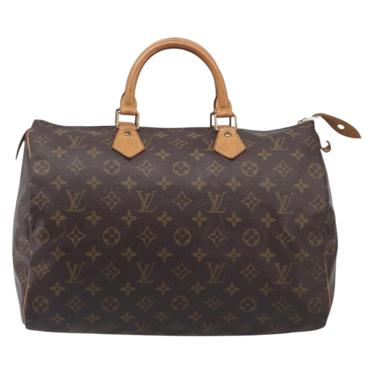LOUIS VUITTON Monogram Speedy 35 Hand Bag M41524 LV Auth 208727