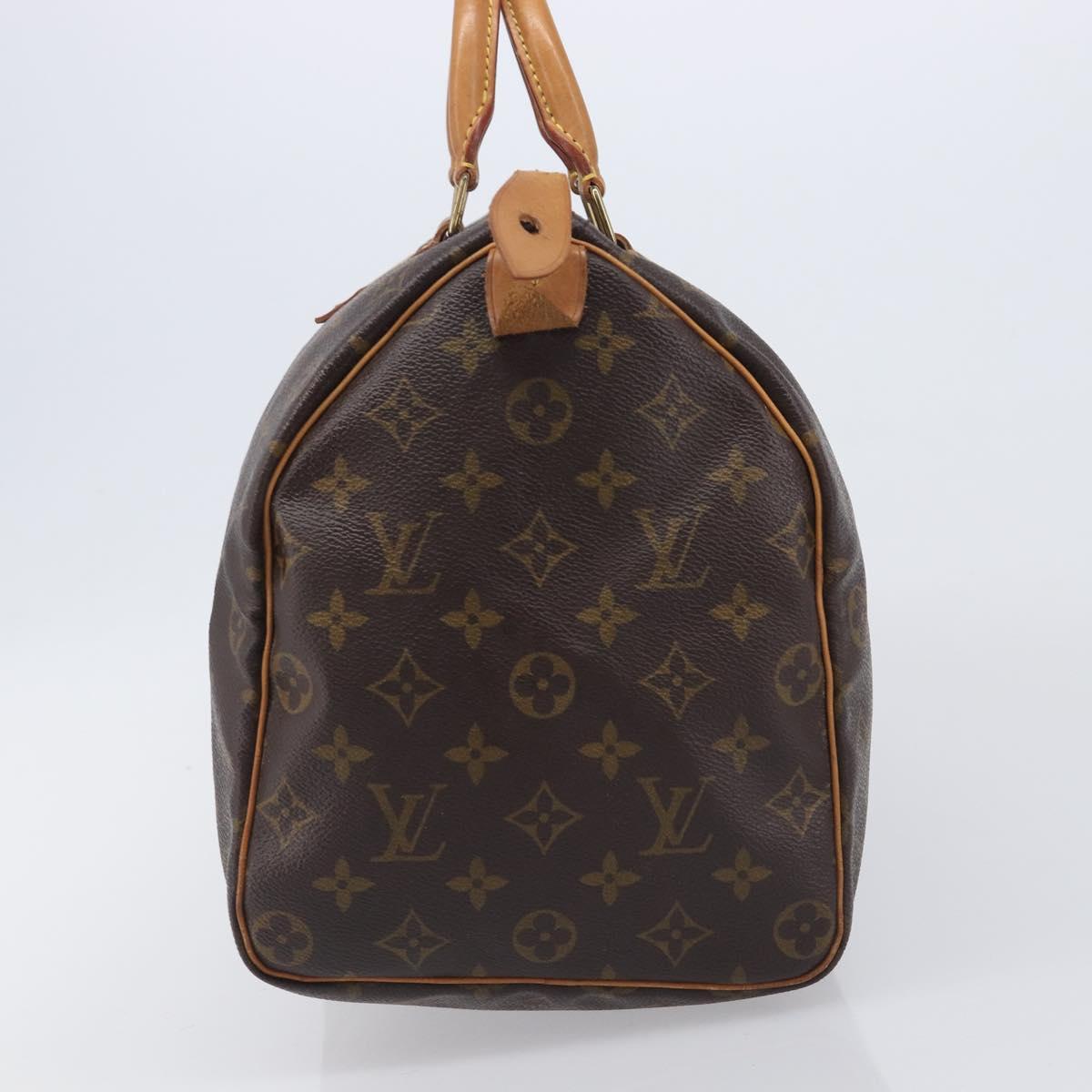 LOUIS VUITTON Monogram Speedy 35 Hand Bag M41524 LV Auth 208727