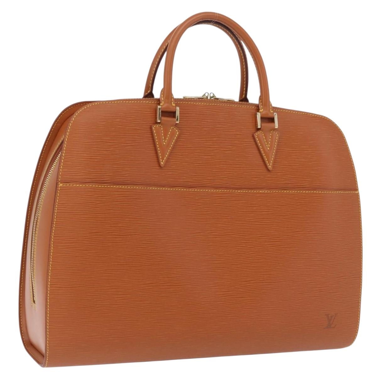 LOUIS VUITTON Epi Sorbonne Hand Bag Brown M54513 LV Auth 208734