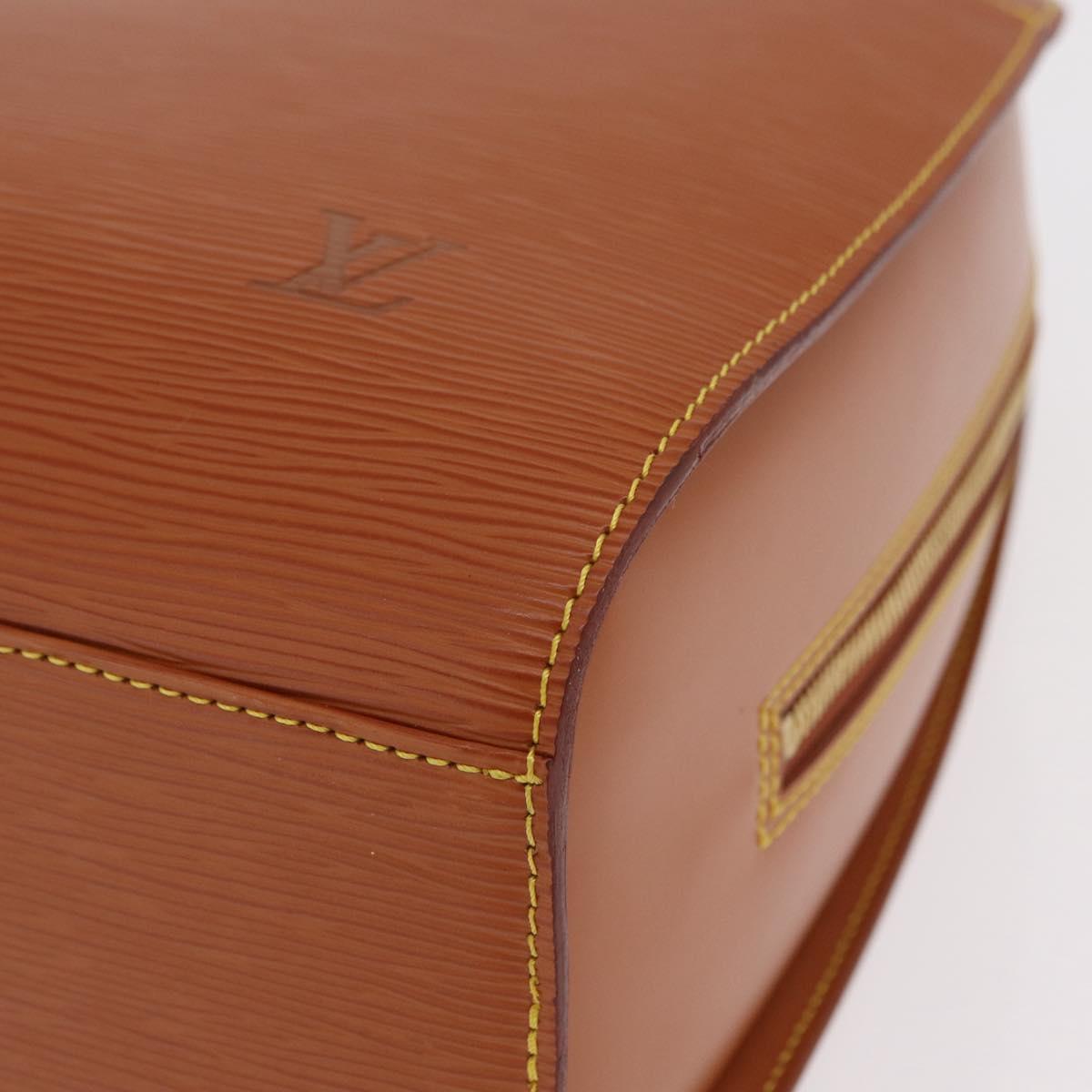 LOUIS VUITTON Epi Sorbonne Hand Bag Brown M54513 LV Auth 208734