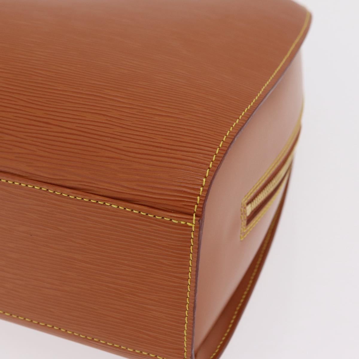 LOUIS VUITTON Epi Sorbonne Hand Bag Brown M54513 LV Auth 208734