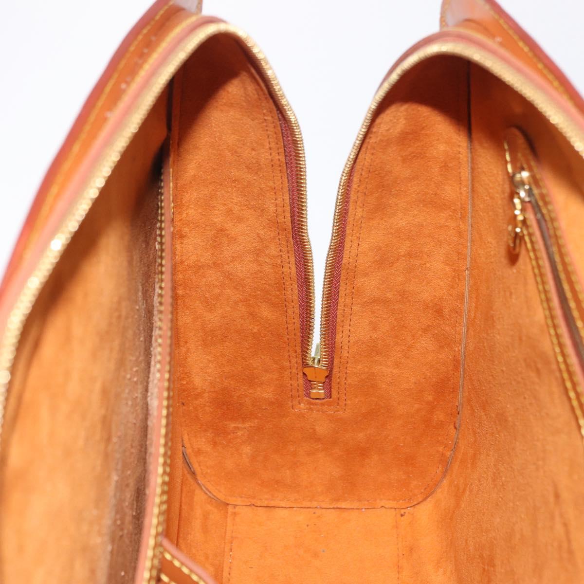 LOUIS VUITTON Epi Sorbonne Hand Bag Brown M54513 LV Auth 208734
