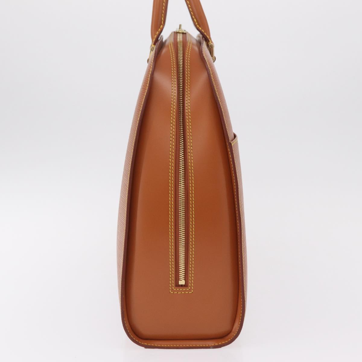 LOUIS VUITTON Epi Sorbonne Hand Bag Brown M54513 LV Auth 208734
