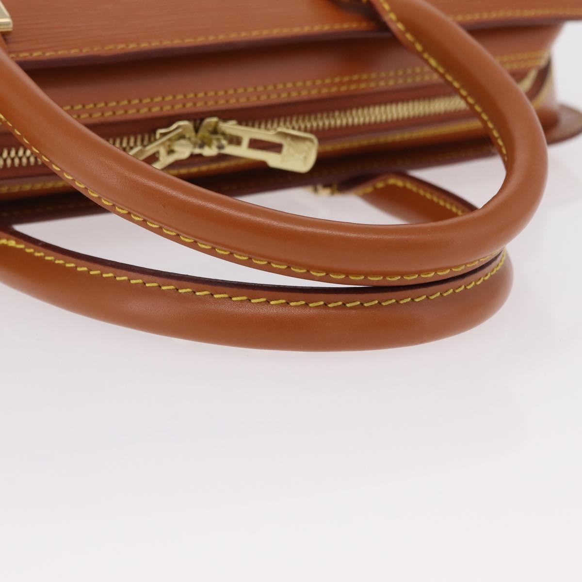 LOUIS VUITTON Epi Sorbonne Hand Bag Brown M54513 LV Auth 208734