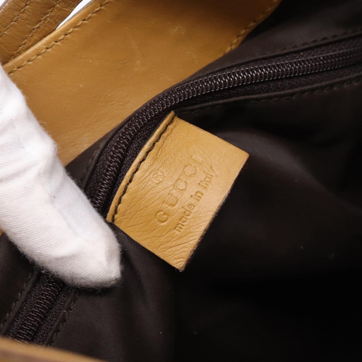 GUCCI GG Canvas Shoulder Bag Beige Gold 001 4129 Auth 208735