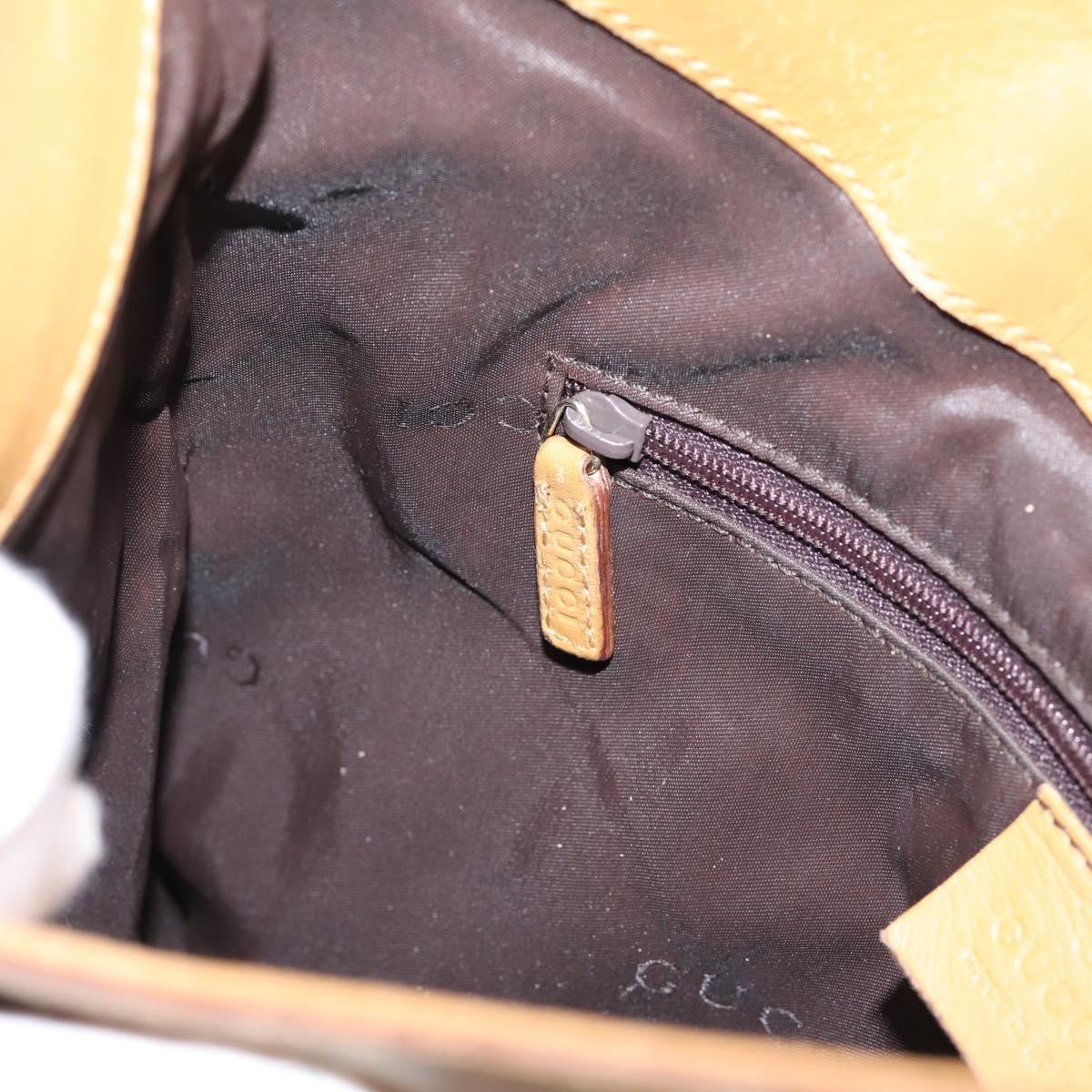 GUCCI GG Canvas Shoulder Bag Beige Gold 001 4129 Auth 208735