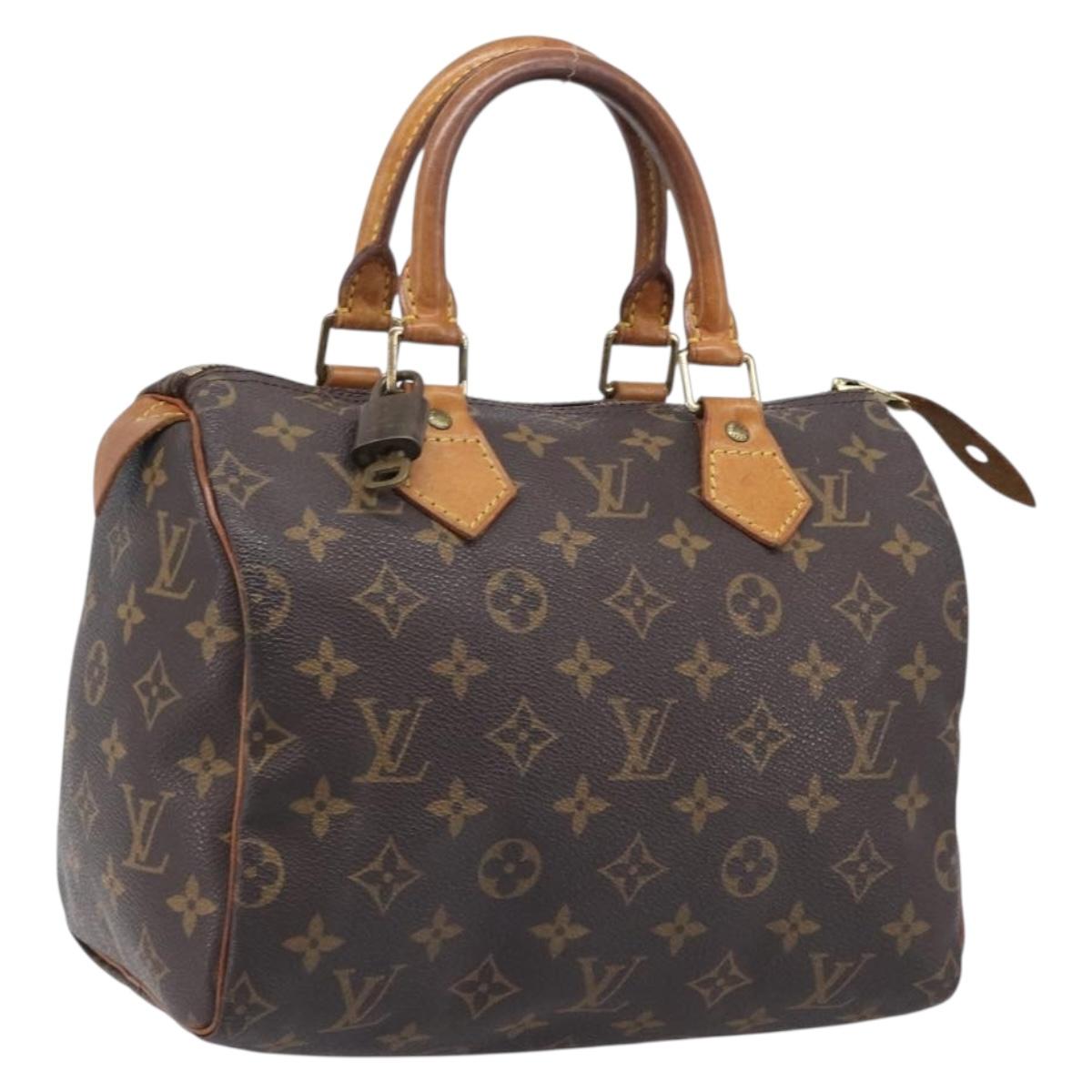 LOUIS VUITTON Monogram Speedy 25 Hand Bag M41528 LV Auth 208751A