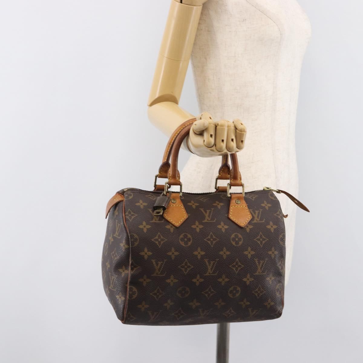 LOUIS VUITTON Monogram Speedy 25 Hand Bag M41528 LV Auth 208751A