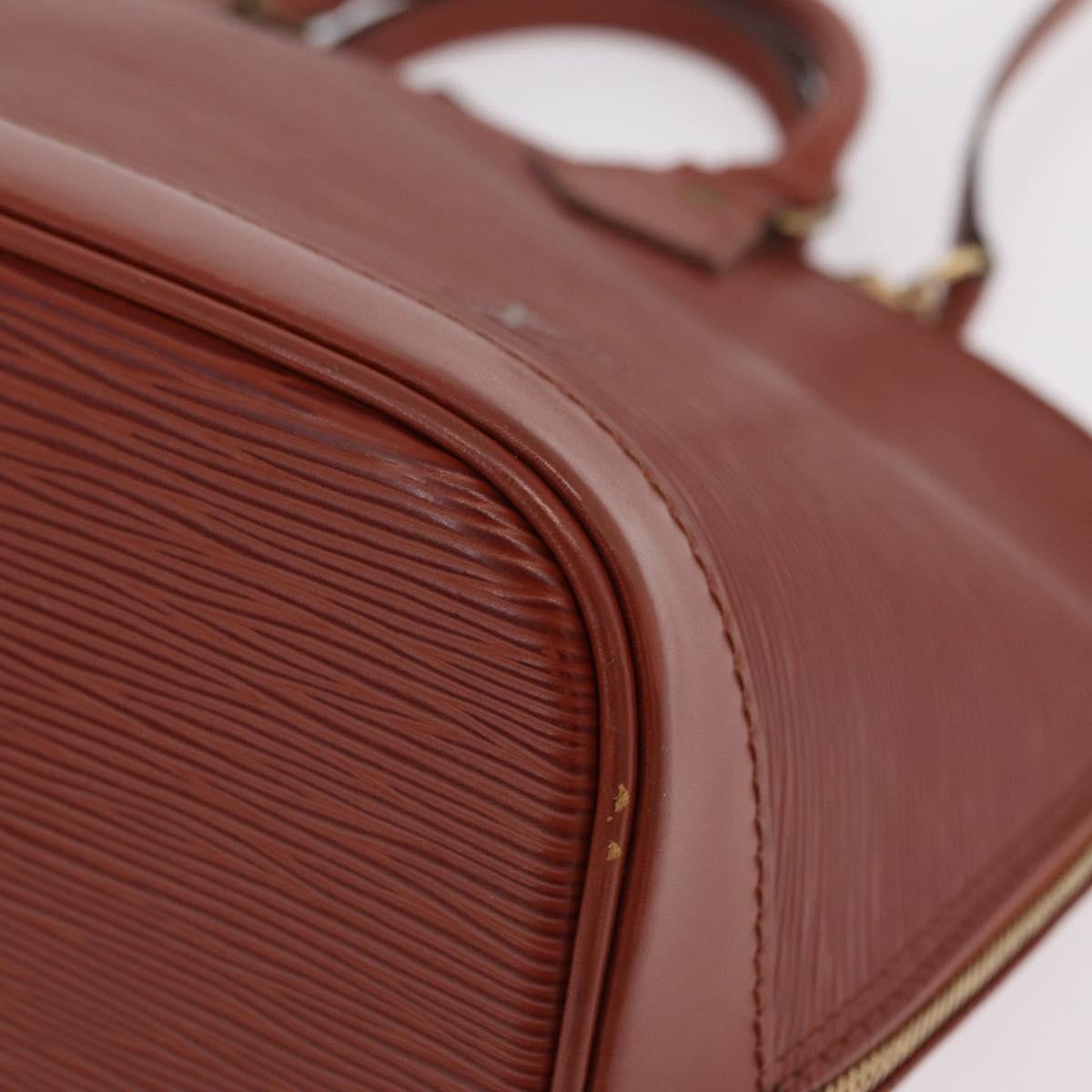 LOUIS VUITTON Epi Alma Hand Bag Brown M52143 LV Auth 208758V