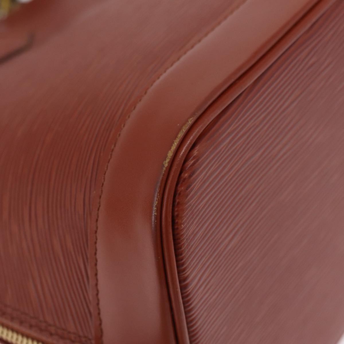 LOUIS VUITTON Epi Alma Hand Bag Brown M52143 LV Auth 208758V
