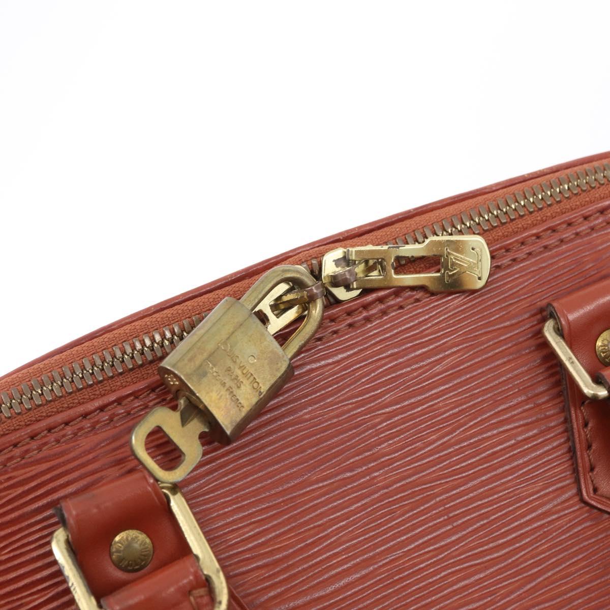 LOUIS VUITTON Epi Alma Hand Bag Brown M52143 LV Auth 208758V