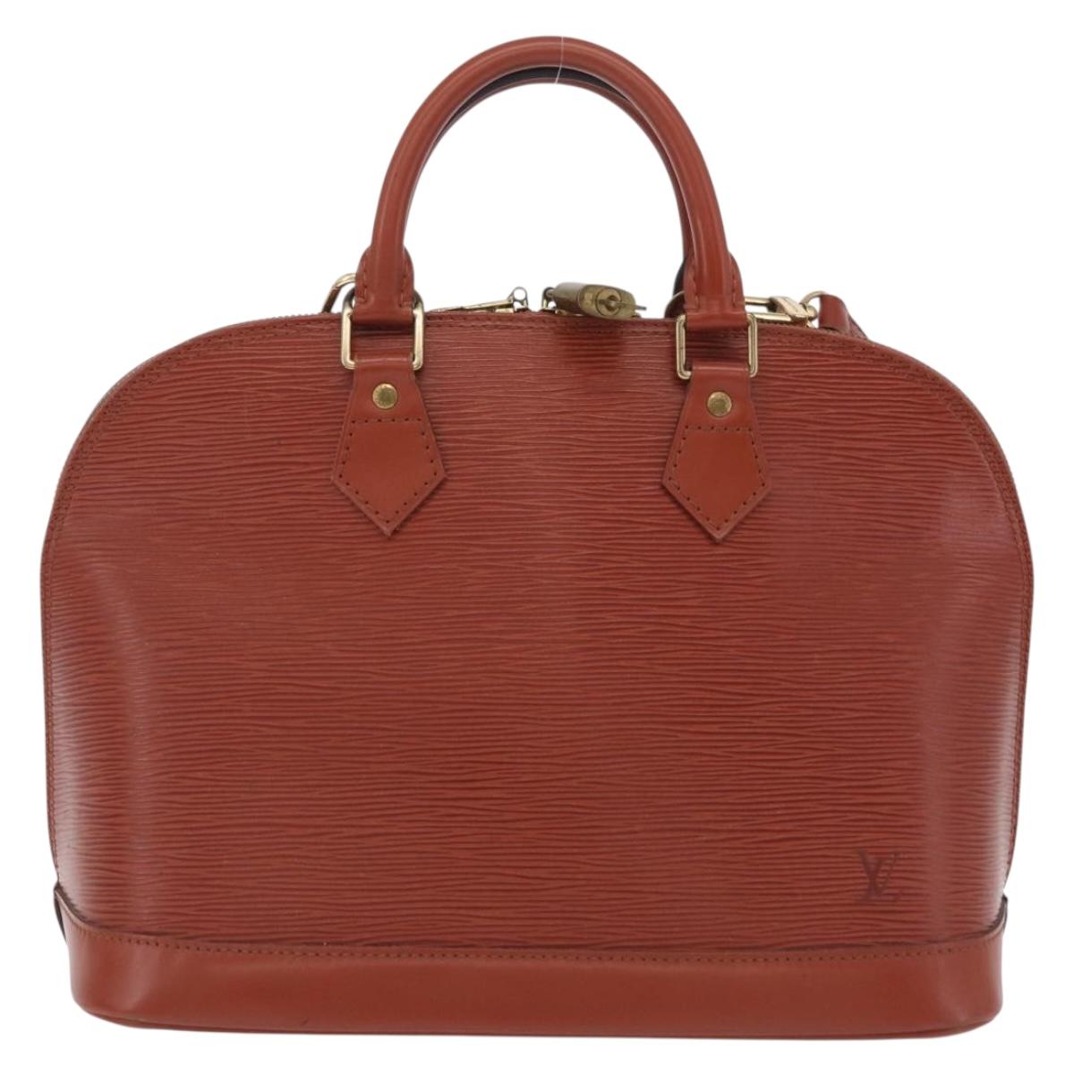 LOUIS VUITTON Epi Alma Hand Bag Brown M52143 LV Auth 208758V