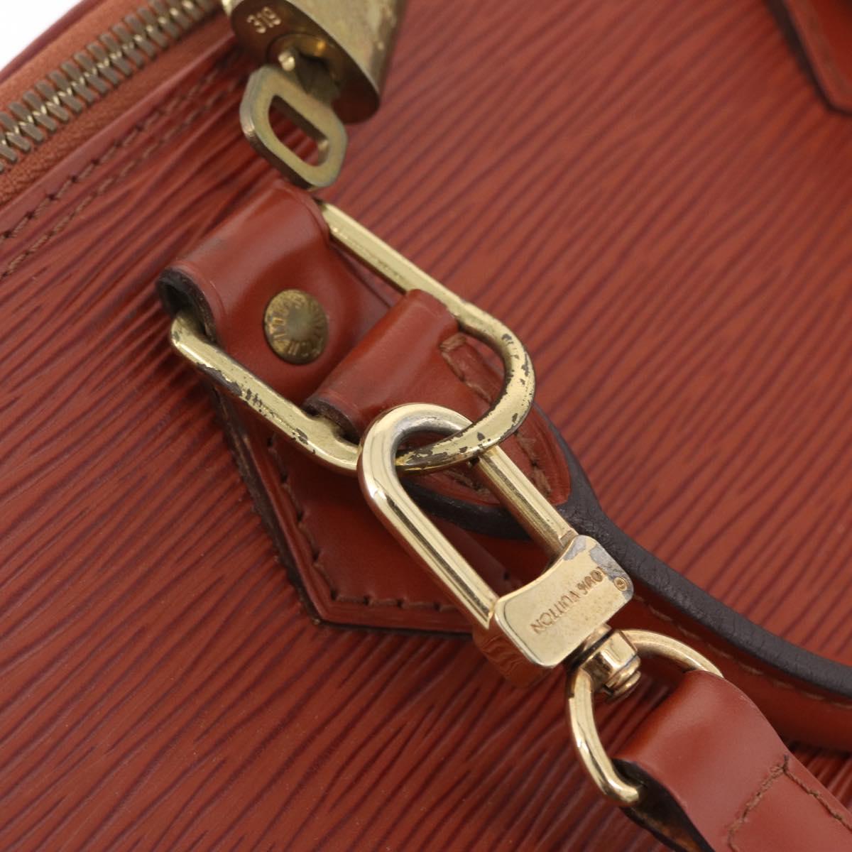 LOUIS VUITTON Epi Alma Hand Bag Brown M52143 LV Auth 208758V