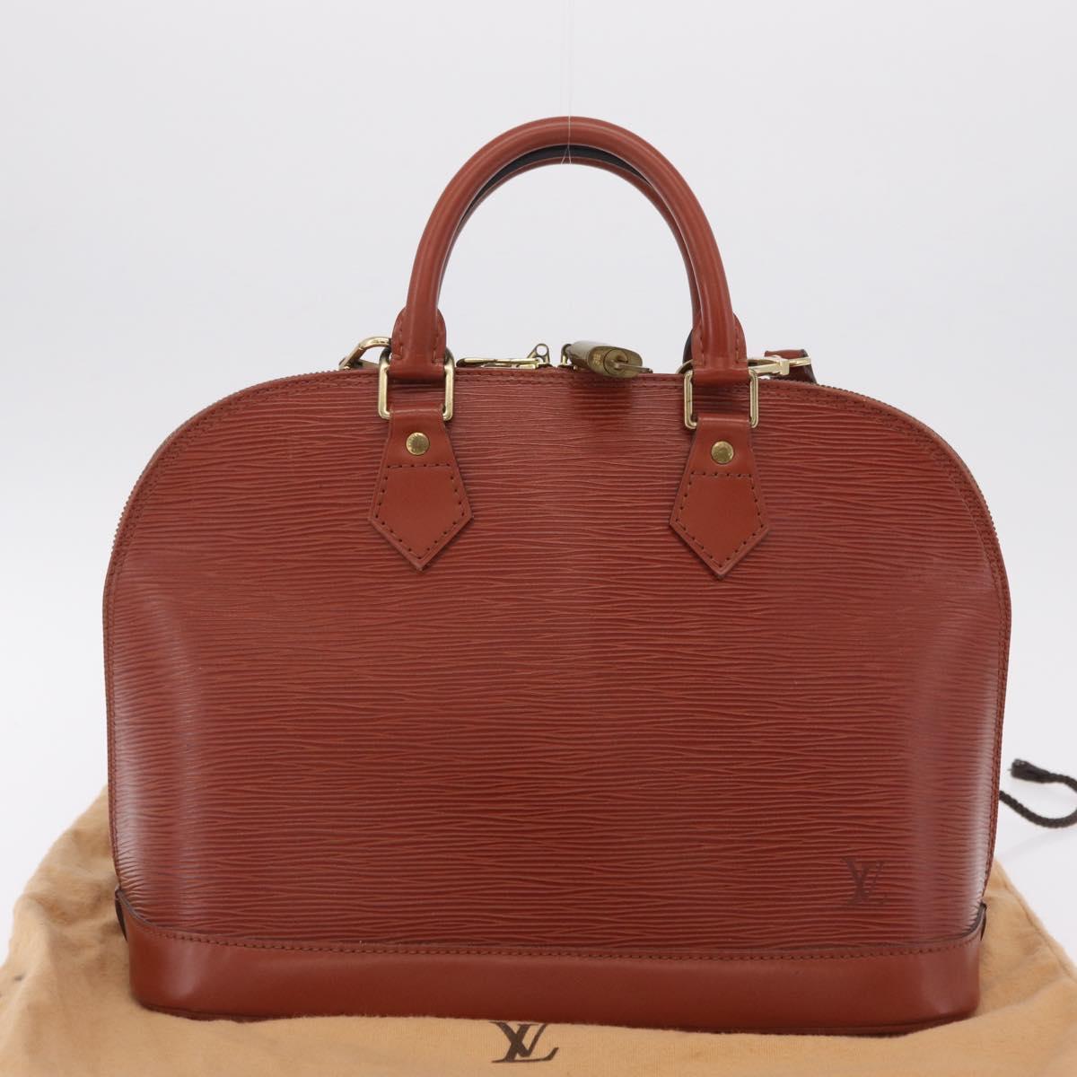 LOUIS VUITTON Epi Alma Hand Bag Brown M52143 LV Auth 208758V