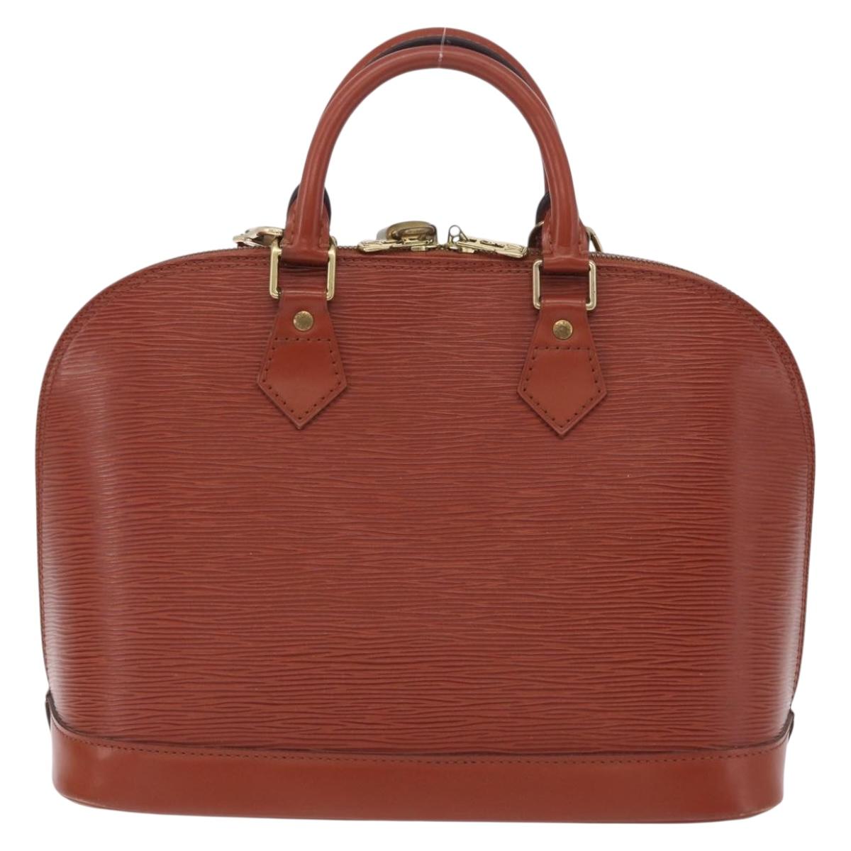 LOUIS VUITTON Epi Alma Hand Bag Brown M52143 LV Auth 208758V
