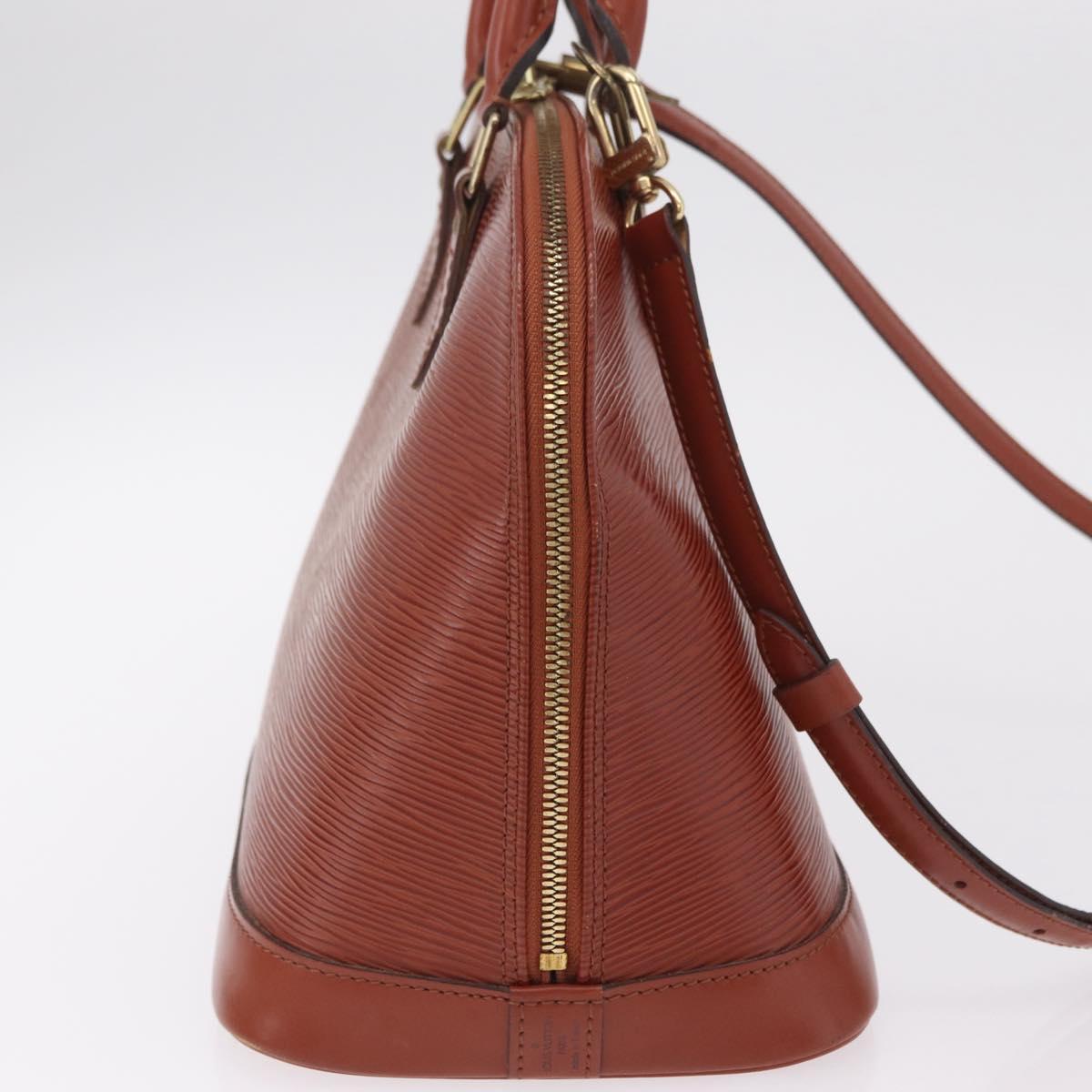 LOUIS VUITTON Epi Alma Hand Bag Brown M52143 LV Auth 208758V