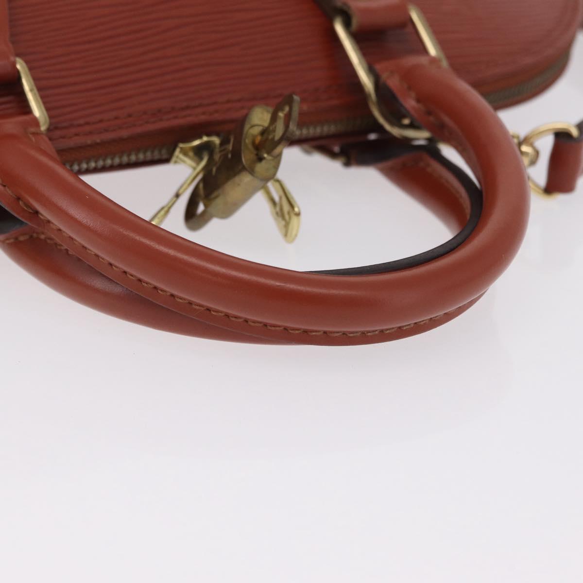 LOUIS VUITTON Epi Alma Hand Bag Brown M52143 LV Auth 208758V