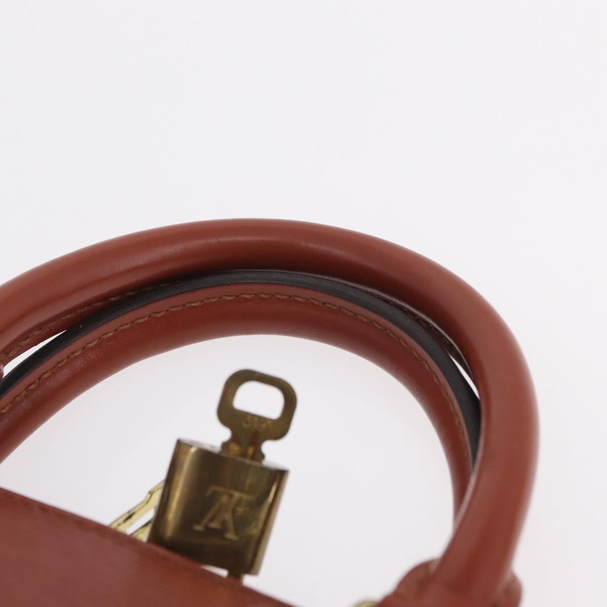 LOUIS VUITTON Epi Alma Hand Bag Brown M52143 LV Auth 208758V