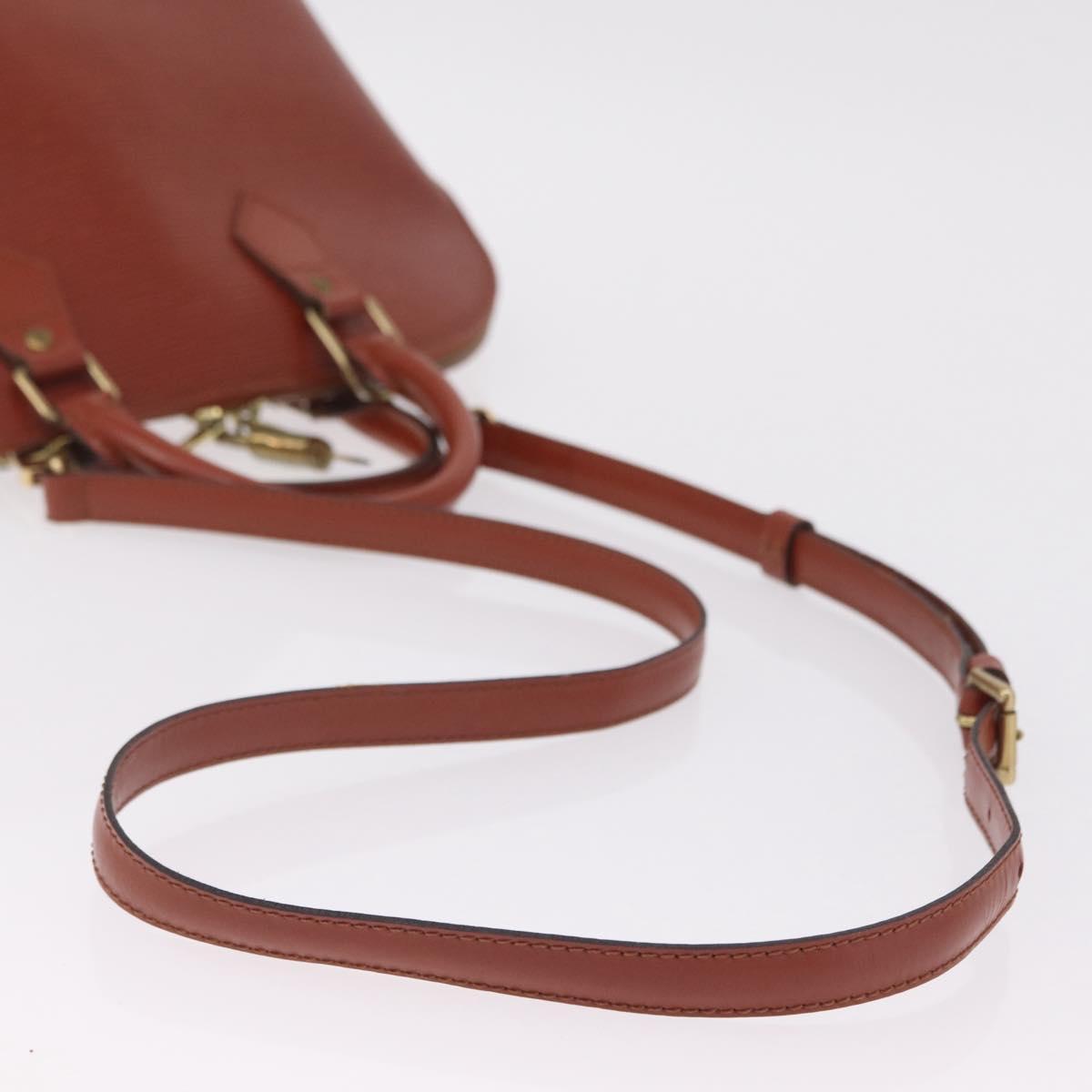 LOUIS VUITTON Epi Alma Hand Bag Brown M52143 LV Auth 208758V