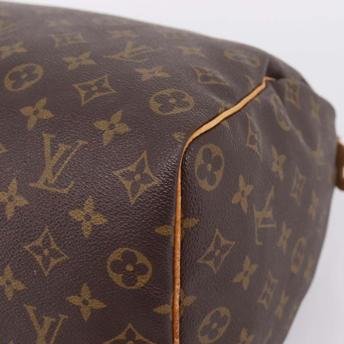 LOUIS VUITTON Monogram Speedy 35 Hand Bag M41524 LV Auth 208760