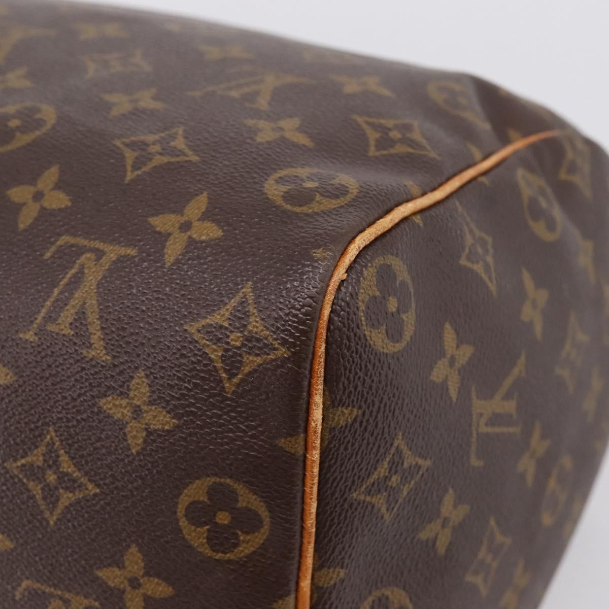 LOUIS VUITTON Monogram Speedy 35 Hand Bag M41524 LV Auth 208760