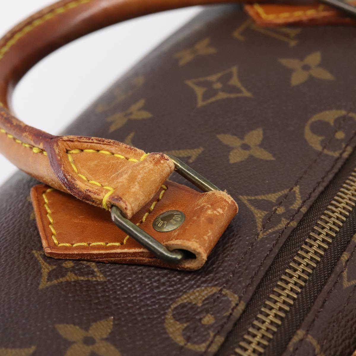 LOUIS VUITTON Monogram Speedy 35 Hand Bag M41524 LV Auth 208760