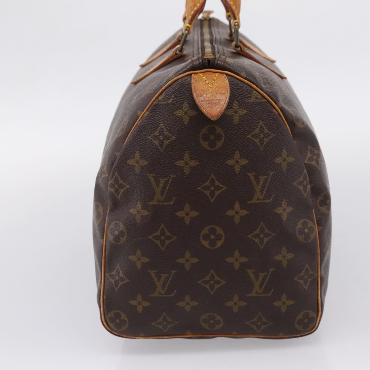 LOUIS VUITTON Monogram Speedy 35 Hand Bag M41524 LV Auth 208760