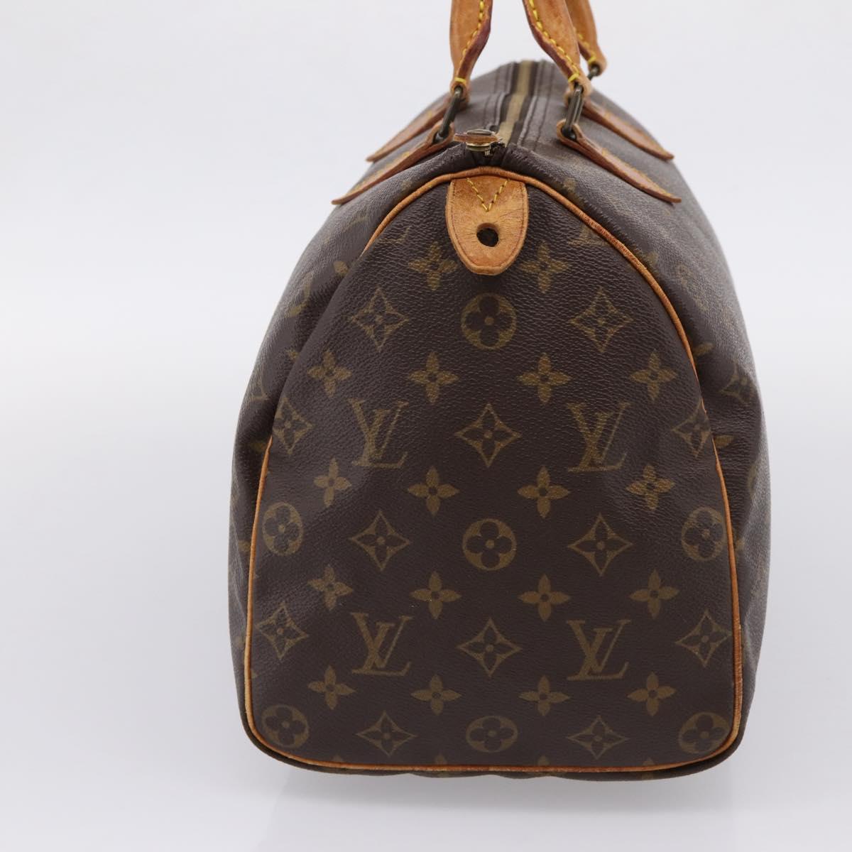 LOUIS VUITTON Monogram Speedy 35 Hand Bag M41524 LV Auth 208760