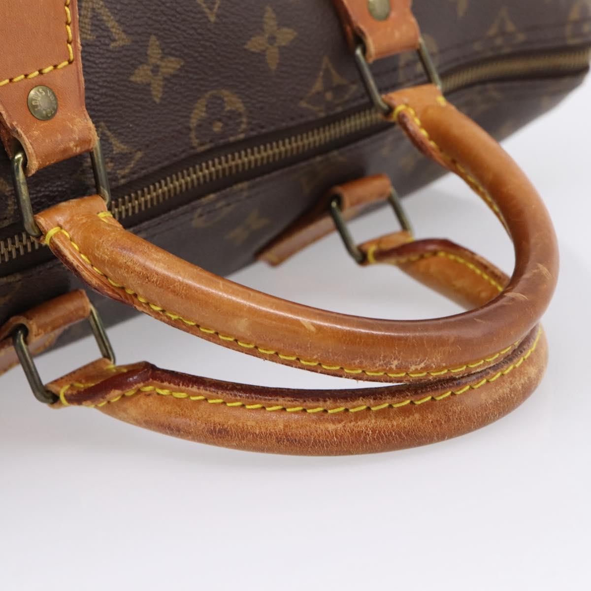LOUIS VUITTON Monogram Speedy 35 Hand Bag M41524 LV Auth 208760