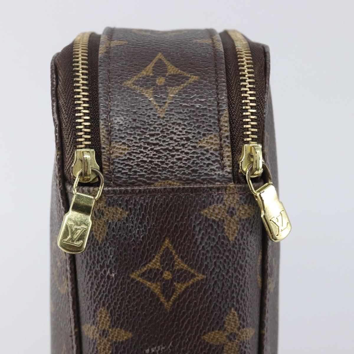 LOUIS VUITTON Monogram Trousse Brush MG Cosmetic Pouch M47505 LV Auth 208767