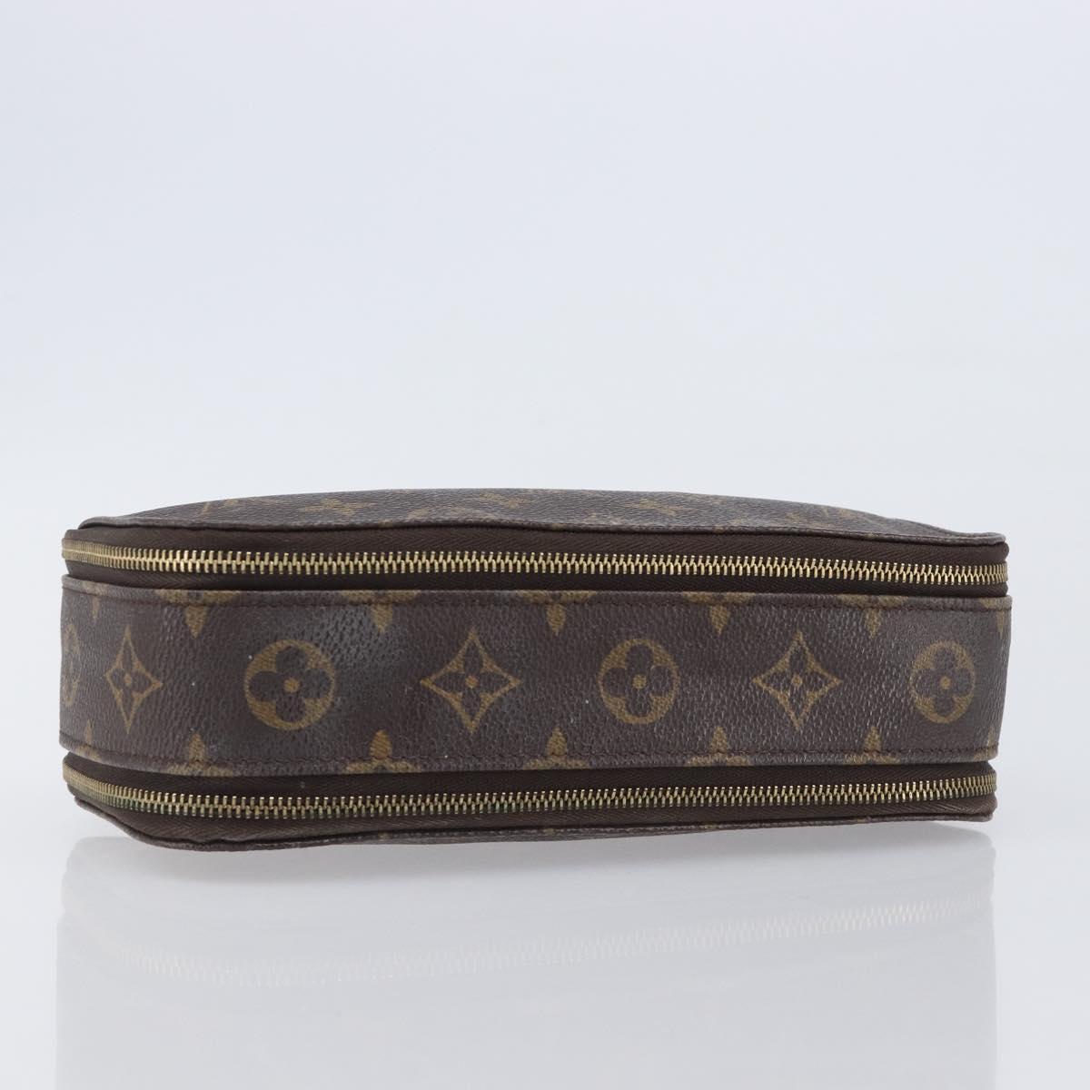 LOUIS VUITTON Monogram Trousse Brush MG Cosmetic Pouch M47505 LV Auth 208767